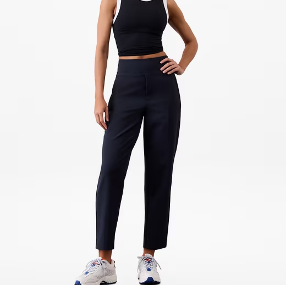 Athleta Endless High Rise Pants Navy 12 Tall
